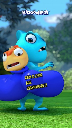 Best friends #CamAndLeon are inseperable! #KidoodleTV #kids #forkids #kidstiktok #kidsontiktok #fy #fyp #foryou #kidsshow #kidsoftiktok #animation
