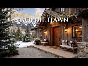 Rustic Mountain Charm and Cozy Lodge Interiors Inspired by Goldie Hawn’s Aspen Mountain Retreat
