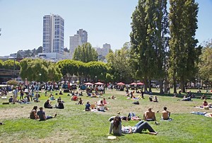 Washington Square in San Francisco, USA