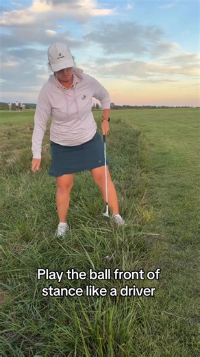 12K views · 119 reactions | Thick rough? Here’s your game plan  If it’s sitting up, play it forward like a driver so you don’t slide right under it. If it’s buried, move it back in your stance and open the face a touch—so the rough doesn’t slam it shut and trap you. Save this for the next time you miss the fairway  #golftips #golfdrills #golflesson #lpga #pga #golfpro #golflife #golfpractice #golfhelp #golfinstruction | Megan Johnston Golf | Facebook