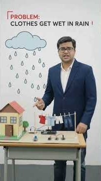 How to Make Automatic Rain Detector Project 🌧️ | Rain Sensor Clothes Protection #shorts #shortvideo