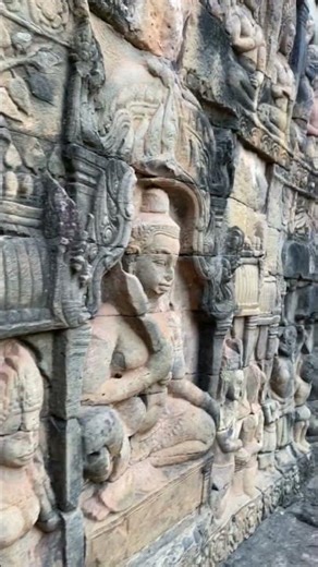 Terrace of the Leper King temple was built in late 12th Century AD. #leperking #temple #angkorthom