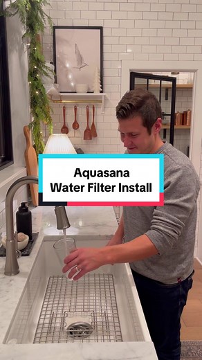 AQUASANA INSTALL! Installing our new Claryum Direct Connect water filter from @aquasana in just a few easy steps! #Ad We love having great tasting clean water direct from the faucet eliminating the need for plastic water bottles! Aquasana sent along an amazing coupon code! JOINERY55 for 55% off all systems free shipping on orders $49 or more!! #AquasanaAmbassador #waterfilter