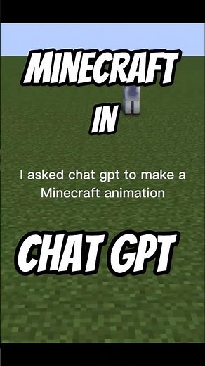 I ASKED CHAT GPT TO MAKE MINECRAFT 🗿