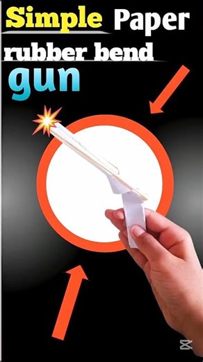 How to make a simple paper gun? paper gun tutorial!!!without glue!!!