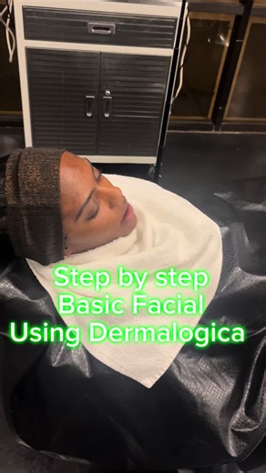 Step by step BASIC faicial using dermalogica products. #dermalogicaskincare #dermalogica #basicfacial #facial #cosmetologyschool #skincare #fyp #foryoupage