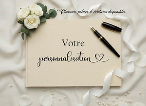 Personalized Wedding Guest Book - Linen Wedding Guest Book - Personalized Wedding Keepsake Album - Logo Guest Book - Etsy