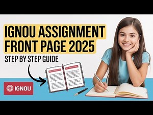 IGNOU Assignment Front Page कैसे बनाएं | IGNOU TMA Front Page Format 2025 | Step by Step Guide