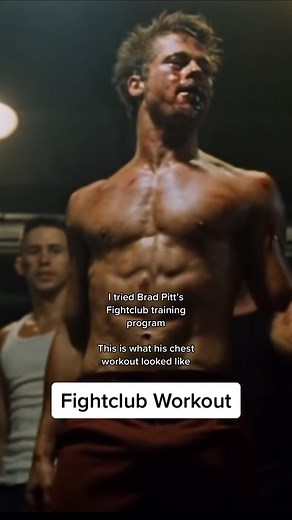 Brad Pitt’s Fightclub chest workout 👊 #bradpittworkout #chestworkout #chestday #chestdayworkout #chest #workout #bradpitt #fightclub #bradpittfightclub #fightclubworkout #viral #screammovie