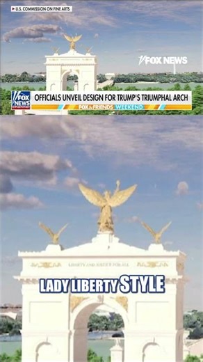 SEE IT: Trump’s ‘triumphal arch’ design revealed #foxnews #news #shorts #trump #architecture