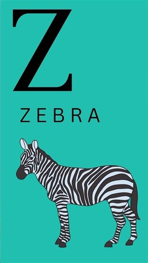 🦓 Z for Zebra | Learn Alphabet with Animals | ABC for Kids