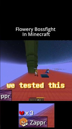 3 Youtubers VS Deltarune's Flowery Bossfight In Minecraft