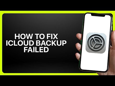How To Fix iCloud Backup Failed In iPhone Settings 2026! Tutorial