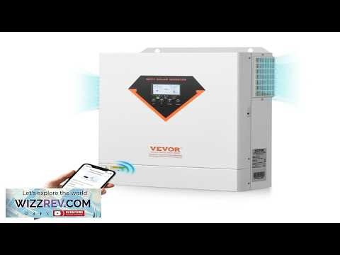 VEVOR Hybrid Solar Inverter 6000W All in One Pure Sine Wave Power