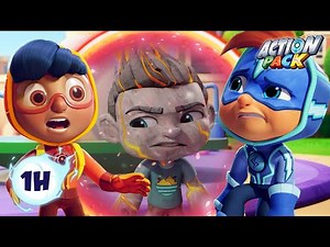 💥 Mason's Rock Power Adventure! | 1H Compilation | Action Pack | Adventure Cartoon for Kids