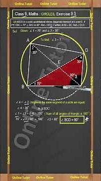 Q6 Ex 9.3 Class 9 Maths | Circles | NCERT Complete Explanation , CBSE, and Competition Exams.