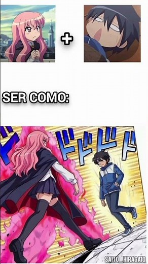 saito y louise #zeronotsukaima #jojosbizzareadventure #louise