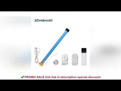 Zemismart WiFi Electric Roller Shade Motor Work with Tuya RF Remote Control for 30mm 37mm Tube Motor