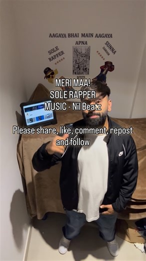 SOLE RAPPER on Instagram: "MERI MAA! @solerapper @nil_beatz__69_ . . . . . . . . #uae #hyderabad #foryou #desirapper #foryoupage"