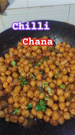 Crispy Chilli Chana Recipe😋#shorts #chillichana #trending #viral
