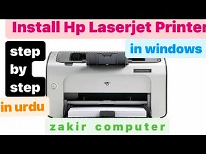 How to install HP laser jet p1006 in windows | Install a Laser jet Printer using windows