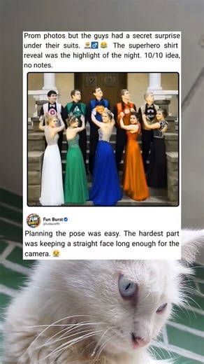 Prom Photo Surprise: A Sweet Superhero Shirt Reveal