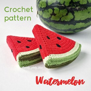 Watermelon Slices Crochet Pattern - Etsy