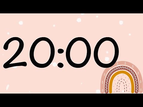 20 Minute Boho Rainbow Timer (Silent)