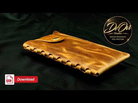 How to Make a Leather Phone Case from ONE Piece of leather(Easy DIY) Minimal Effort, Maximum Impact!