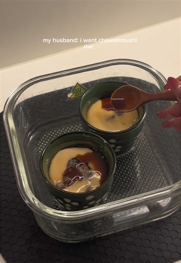 made chawanmushi for my husband using the air fryer!!! 🥚🍥⁣ ⁣ #airfryerrecipes #cookwithme #easyrecipe #airfryerideas #japanesefood ⁣ ⁣ air fryer chawanmushi recipe: ⁣ ⁣ combine one egg, 1/2 tbsp dashi concentrate, 1/2 tbsp soy sauce and 1/2 cup water into a bowl and whisk to combine. once done, set aside. ⁣ ⁣ prepare your chawanmushi cups (I’m using Japanese tea cups). add a small portion of your meat of choice at the bottom of the cup. ⁣ ⁣ using a sift, pour out the egg mixture into your cups