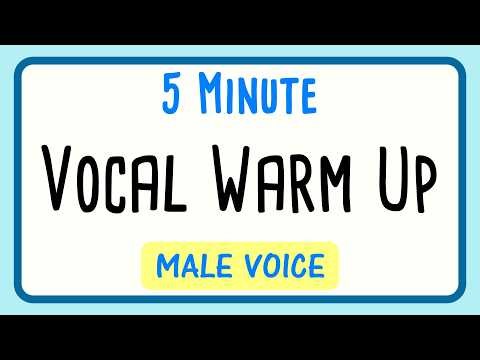 Male Voice Warm Up in 5 Minutes - Perfect for Beginners