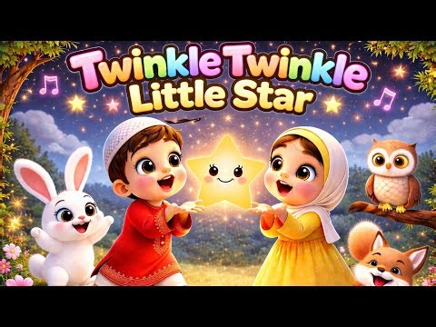 Twinkle Twinkle Little Star Islamic Version | Muslim Baby Songs & Rhymes