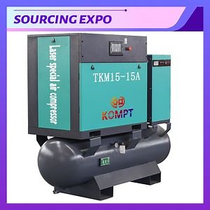 [Hot Item] Laser Air Compressor Portable 4 In1 Screw Air Compressor 15kw 20HP with 300L Tank for Laser Cutting