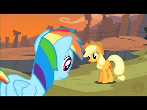 Rainbow Dash and Applejack Battle