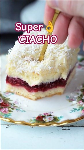 Kremowe ciasto wiśniowa kokosanka #cake #pyszne #recipe #ciasto #tort #torcik #deser