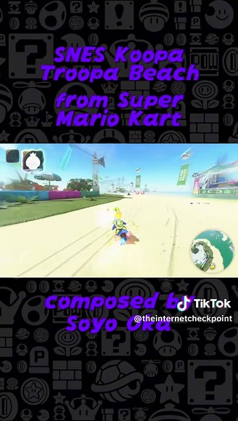 SNES Koopa Troopa Beach: Mario Kart World Song 28