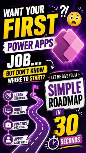 Your First Power Apps Job in 30 Days 😳 Complete Roadmap for Beginners 🚀