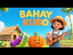 BAHAY KUBO (2025) WITH LYRICS | Animated Filipino Folk Song | Teacher Nham