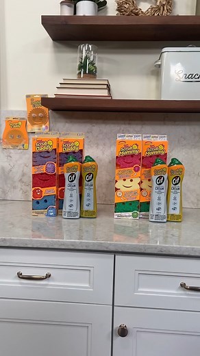 Scrub Daddy - Summer Edition!☀️🧼 Get squeaky clean using the Scrub Daddy or Scrub Mommy Sponges, PLUS, get 2 different Cif Cleansers to keep your scrub sponges smiling!😉😄 Grab these summer must-have bundles, here!✨ > https://qvc.co/SDandSMsponges | QVC
