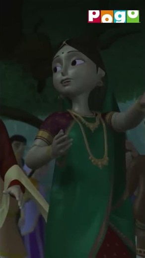 #LittleKrishna 🪈| Kanha Ne Uthaya Govardhan Parvat!🏔️✨| #shorts | ‪@PogoChannel‬ ​