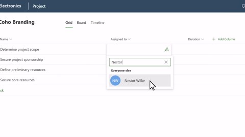 在 Project 网页版中共享项目 - Microsoft 支持