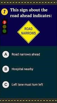 Top 20 DMV Road Signs Questions | Test yourself for DMV Written Permit Test 2026 | Pass on First Try