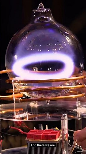 Incredible display of a glowing plasma toroid! #science