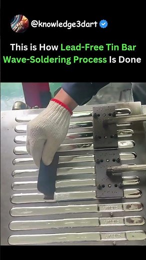 This is How Lead-Free Tin Bar Wave-Soldering Process Is Done
