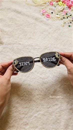 Bride Squad DIY Glasses 👰✨ Easy & Budget Friendly! #shorts #diy #explore #teambride #craft #bachelor
