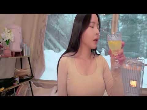 Inflatable Tent vs Deep Snow ❄️ Snow ASMR