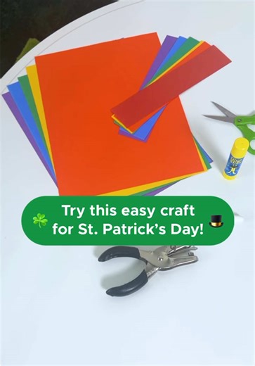 Cute Shamrock Craft for Saint Patrick's Day