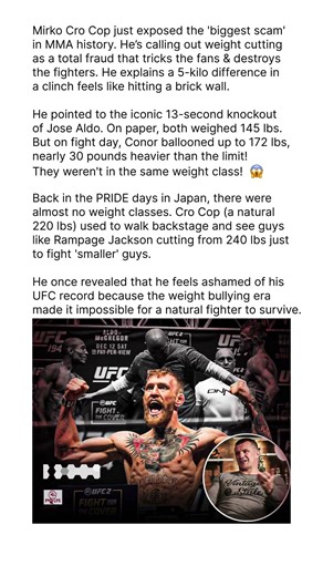 Conor McGregor SCAMMED Jose Aldo 😱