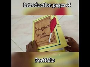 Class 10 Social portfolio | portfolio Introduction pages | SST portfolio | Portfolio design