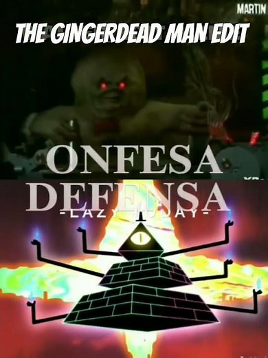 bill cipher vs the gingerdead man #horror